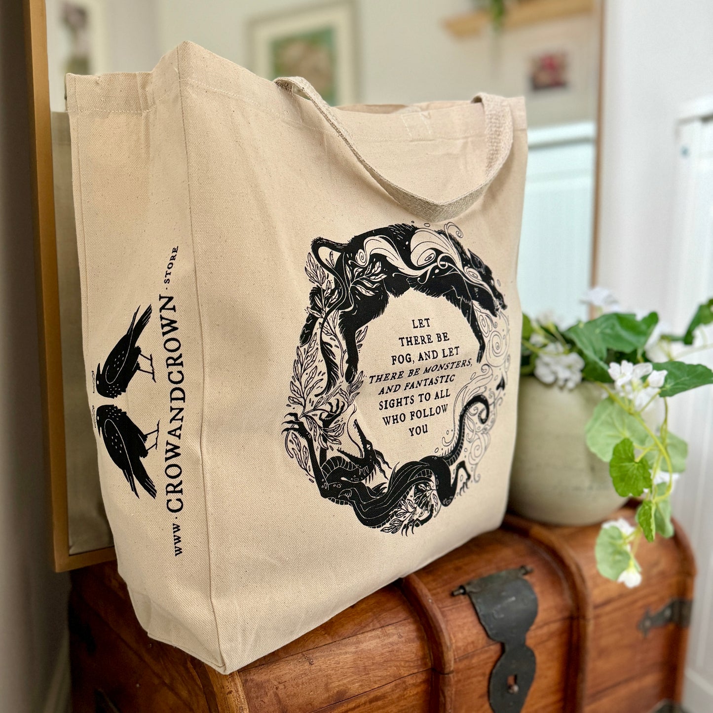 Let There Be Fog Tote Bag (Natural)