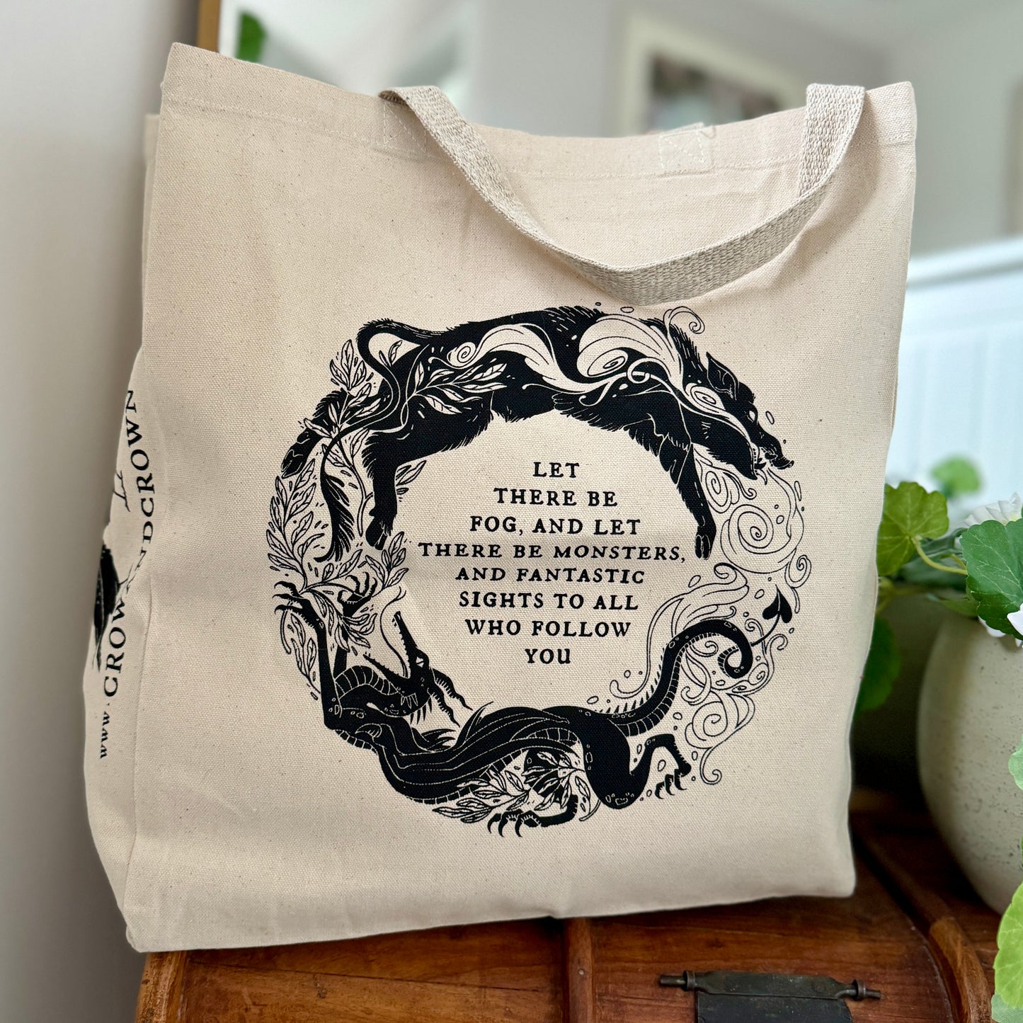 Let There Be Fog Tote Bag (Natural)